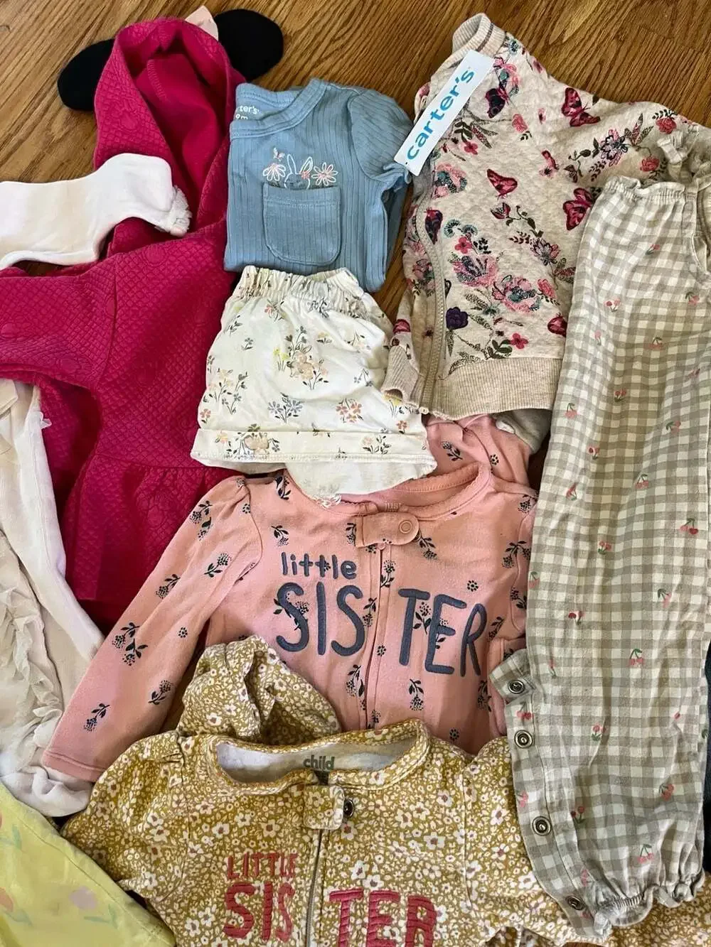 Baby Girl Clothing Lot of 20 Pieces Including Carter's, Old Navy, and Winnie the